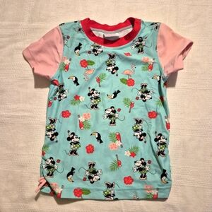 Hanna Andersson girls size 130 or 8 Minnie Mouse swim rashguard GUC
